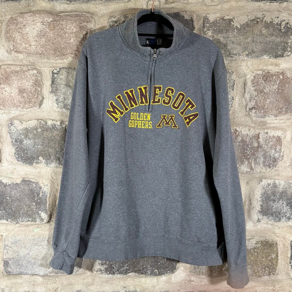 Gear For Sports Sweatshirt Woman's L Gray‎ Minnesota University Golden Gophers